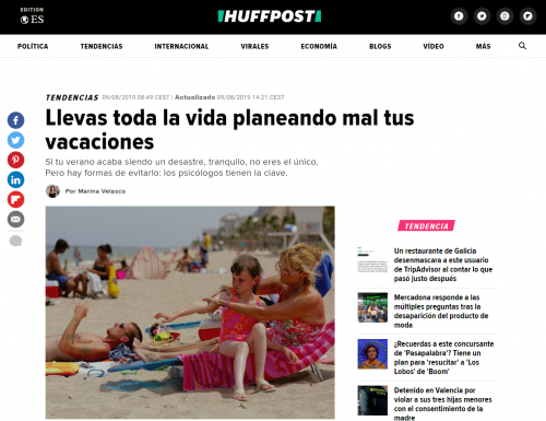 Planificación vacaciones Mala planificación vacaciones